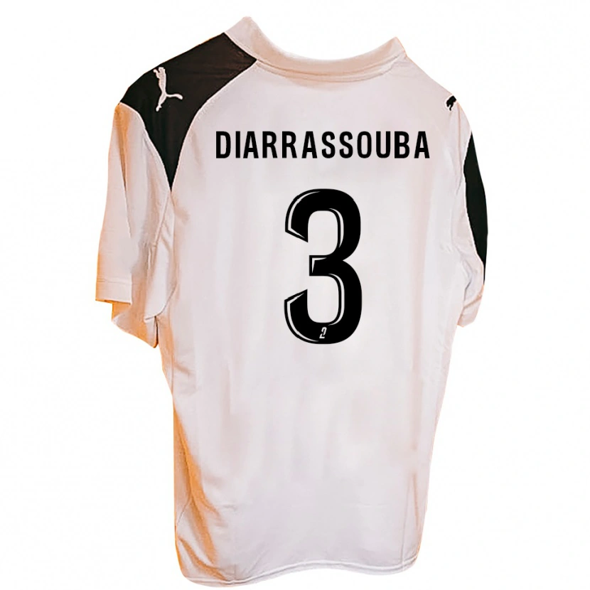 Danxen Mujer Camiseta Corneille Diarrassouba #3 Negro Blanco 1ª Equipación 2025/26 La Camisa