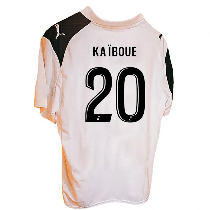 Danxen Mujer Camiseta Kylian Kaïboue #20 Negro Blanco 1ª Equipación 2025/26 La Camisa