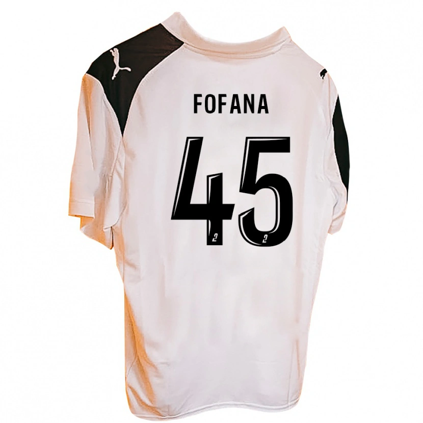 Danxen Mujer Camiseta Ibrahim Fofana #45 Negro Blanco 1ª Equipación 2025/26 La Camisa