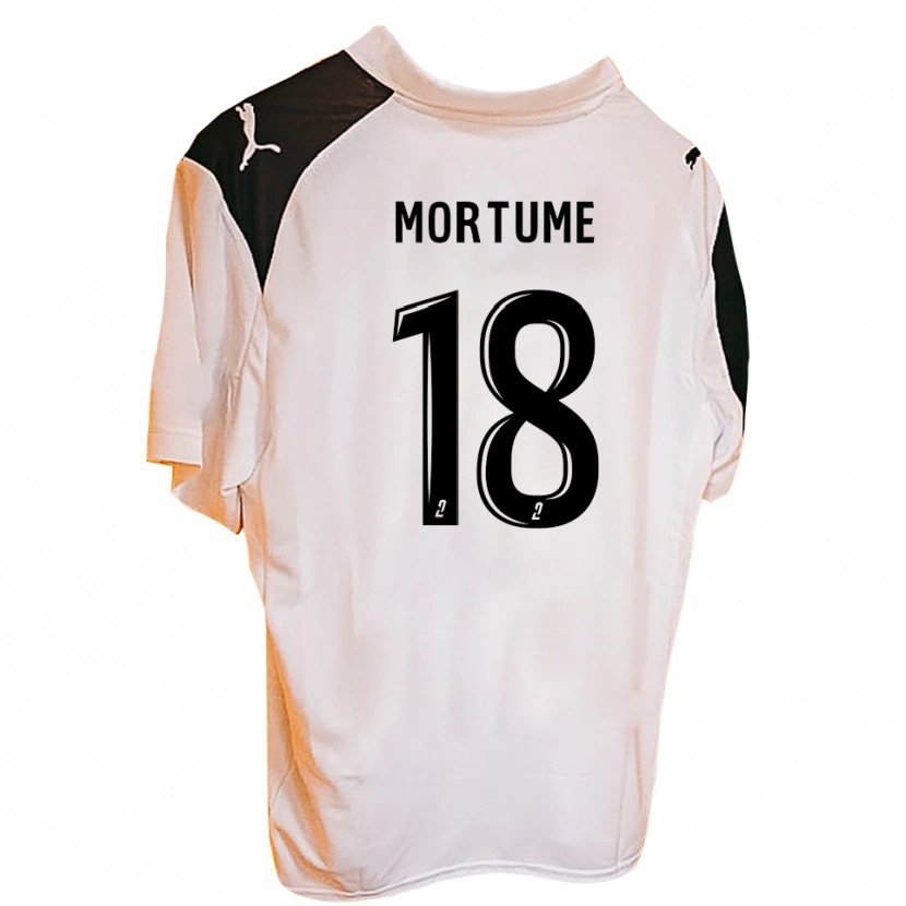Danxen Mujer Camiseta Michael Mortume #18 Negro Blanco 1ª Equipación 2025/26 La Camisa