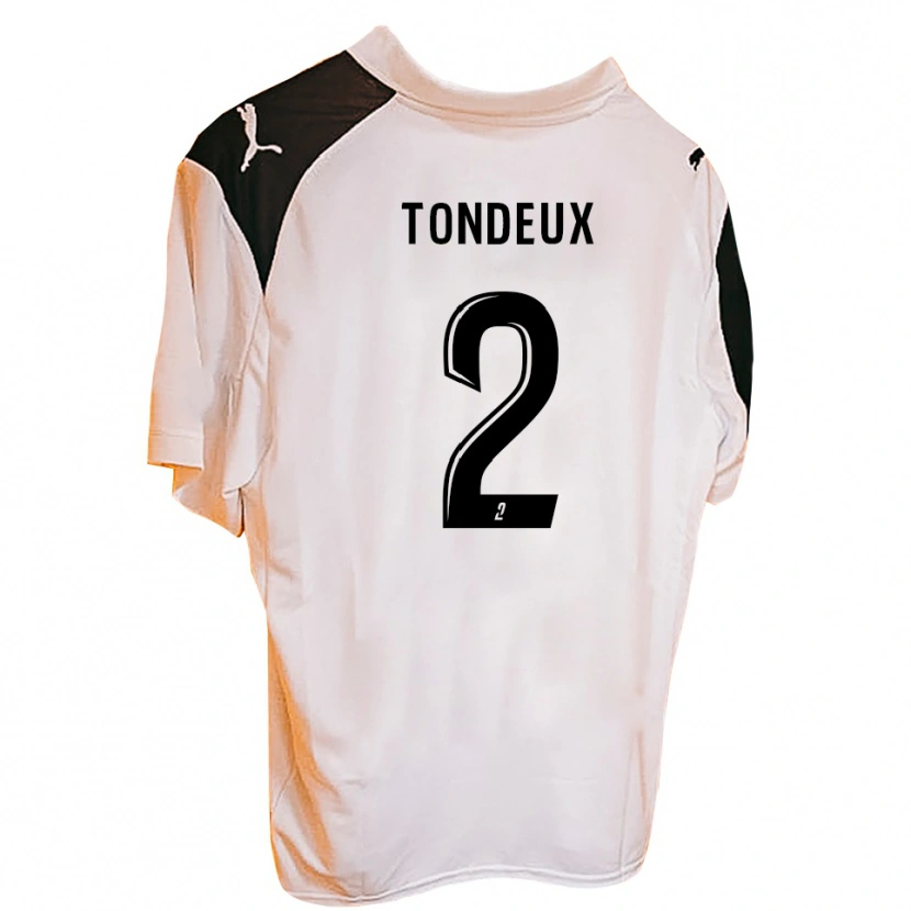Danxen Mujer Camiseta Ewen Tondeux #2 Negro Blanco 1ª Equipación 2025/26 La Camisa