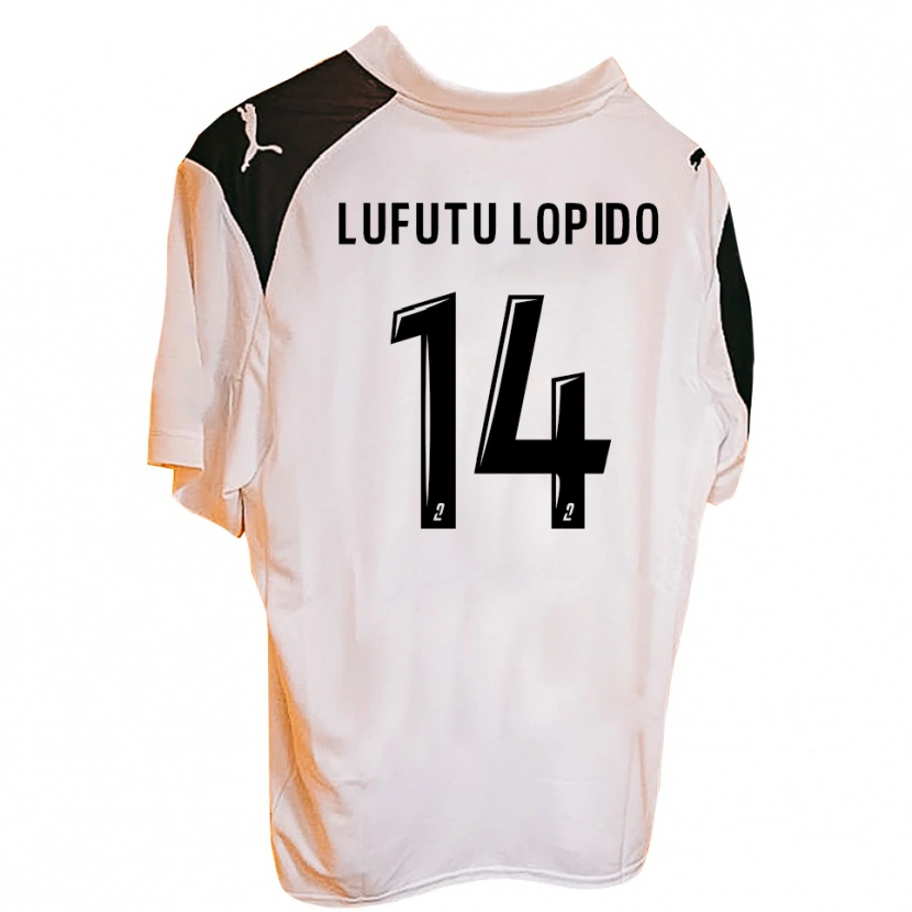 Danxen Mujer Camiseta Brooklyn Lufutu Lopido #14 Negro Blanco 1ª Equipación 2025/26 La Camisa