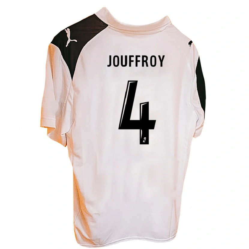 Danxen Mujer Camiseta Robin Jouffroy #4 Negro Blanco 1ª Equipación 2025/26 La Camisa