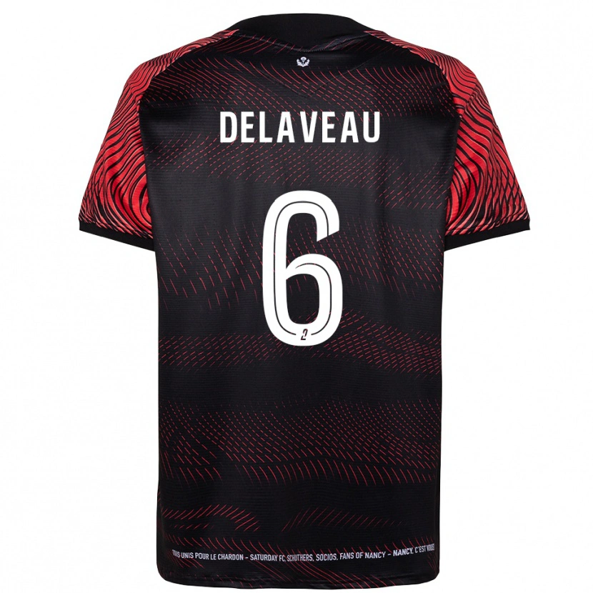 Danxen Mujer Camiseta Yanis Delaveau #6 Blanco Rojo 1ª Equipación 2025/26 La Camisa