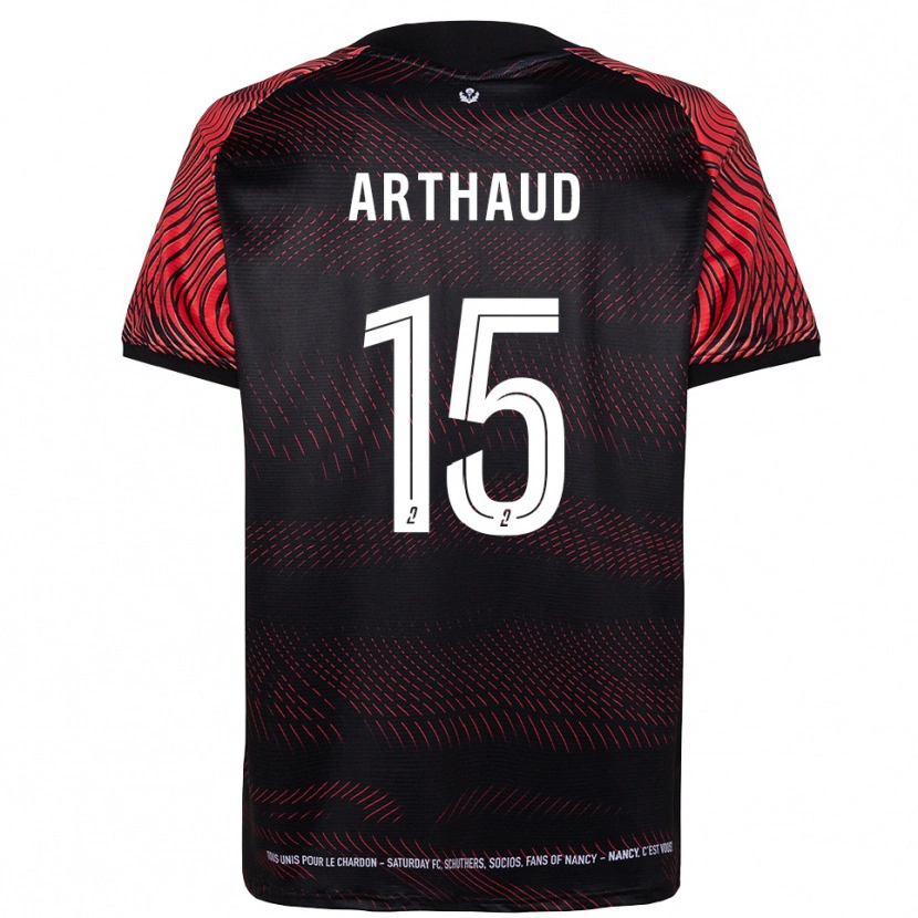 Danxen Mujer Camiseta Isaac Arthaud #15 Blanco Rojo 1ª Equipación 2025/26 La Camisa