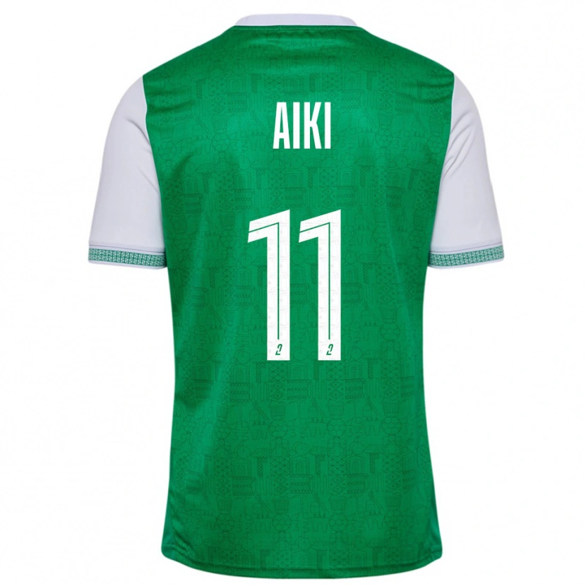 Danxen Mujer Camiseta Ayman Aiki #11 Verde Blanco 1ª Equipación 2025/26 La Camisa