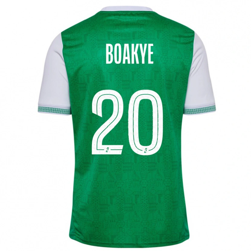 Danxen Mujer Camiseta Augustine Boakye #20 Verde Blanco 1ª Equipación 2025/26 La Camisa