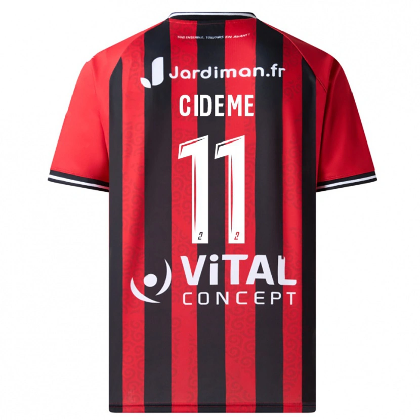 Danxen Mujer Camiseta Evan Cideme #11 Rojo Negro 1ª Equipación 2025/26 La Camisa