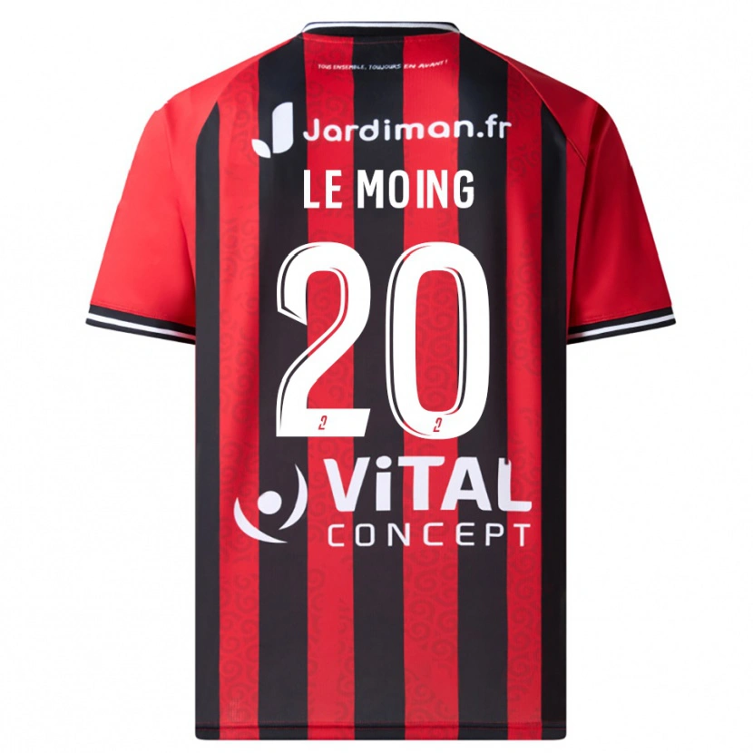 Danxen Mujer Camiseta Leonie Le Moing #20 Rojo Negro 1ª Equipación 2025/26 La Camisa