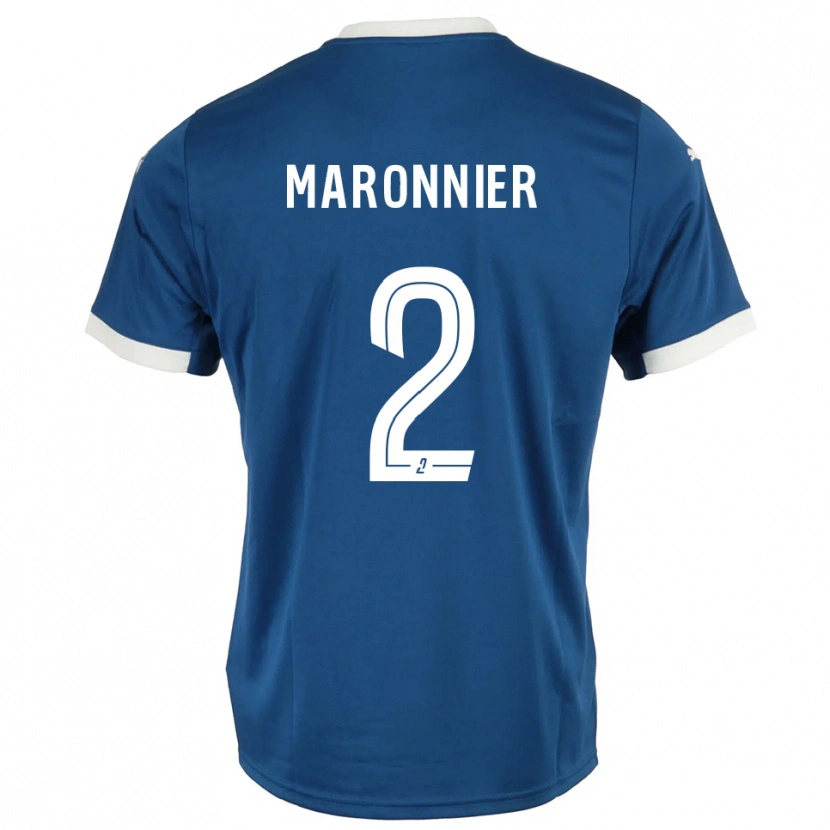 Danxen Mujer Camiseta Lucas Maronnier #2 Azul Blanco 1ª Equipación 2025/26 La Camisa