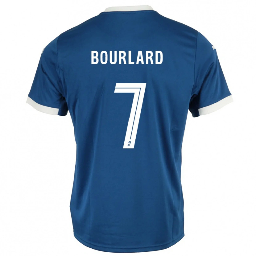 Danxen Mujer Camiseta Liam Bourlard #7 Azul Blanco 1ª Equipación 2025/26 La Camisa