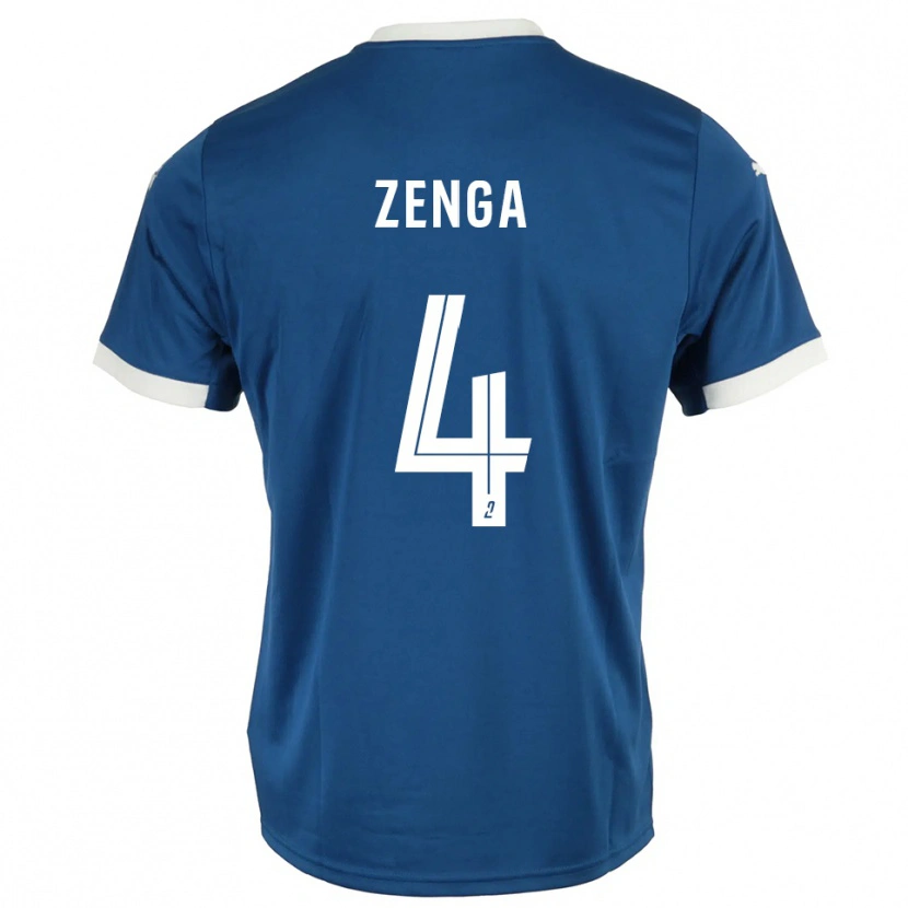 Danxen Mujer Camiseta Preston Zenga #4 Azul Blanco 1ª Equipación 2025/26 La Camisa