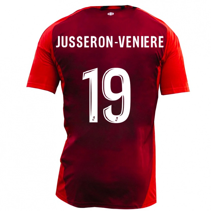 Danxen Mujer Camiseta Kilyan Jusseron-Veniere #19 Rojo Borgoña 1ª Equipación 2025/26 La Camisa