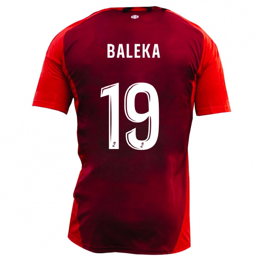 Danxen Mujer Camiseta Randy Baleka #19 Rojo Borgoña 1ª Equipación 2025/26 La Camisa