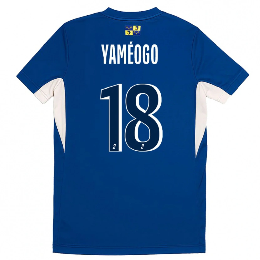 Danxen Mujer Camiseta Bachirou Yaméogo #18 Azul Azul Marino 1ª Equipación 2025/26 La Camisa