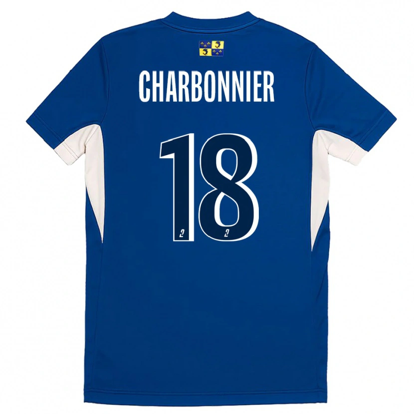 Danxen Mujer Camiseta Candice Charbonnier #18 Azul Azul Marino 1ª Equipación 2025/26 La Camisa