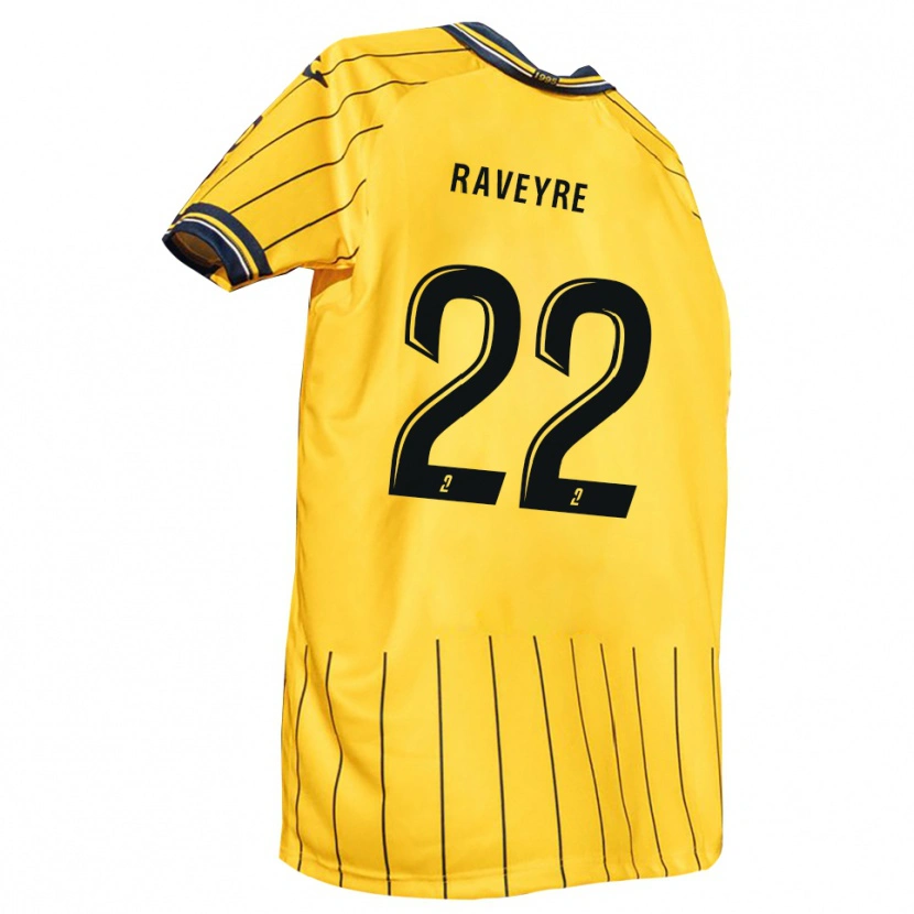 Danxen Mujer Camiseta Noah Raveyre #22 Amarillo Azul Marino 1ª Equipación 2025/26 La Camisa