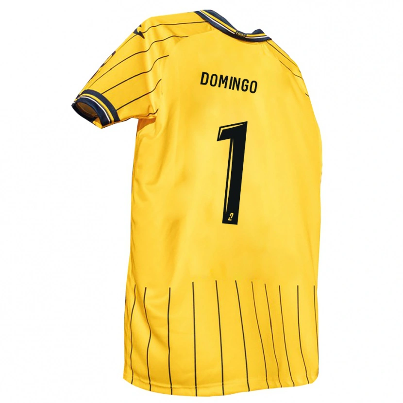 Danxen Mujer Camiseta Ismaël Domingo #1 Amarillo Azul Marino 1ª Equipación 2025/26 La Camisa