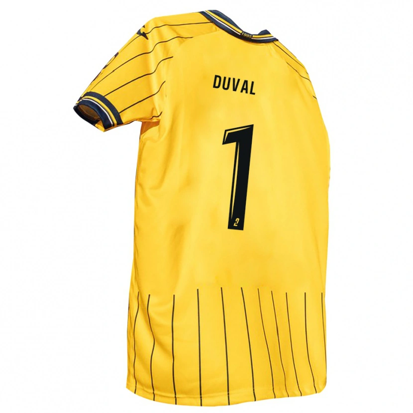 Danxen Mujer Camiseta Matis Duval #1 Amarillo Azul Marino 1ª Equipación 2025/26 La Camisa