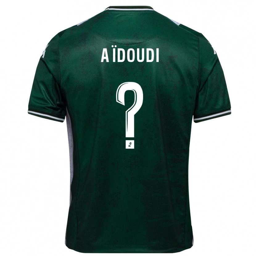 Danxen Mujer Camiseta Karim Aïdoudi #0 Verde Blanco 1ª Equipación 2025/26 La Camisa