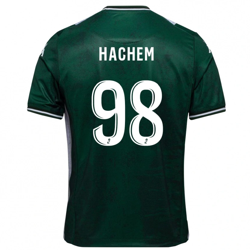Danxen Mujer Camiseta Ryad Hachem #98 Verde Blanco 1ª Equipación 2025/26 La Camisa