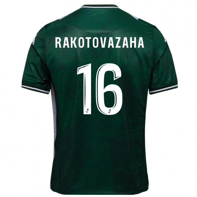 Danxen Mujer Camiseta Allan Rakotovazaha #16 Verde Blanco 1ª Equipación 2025/26 La Camisa