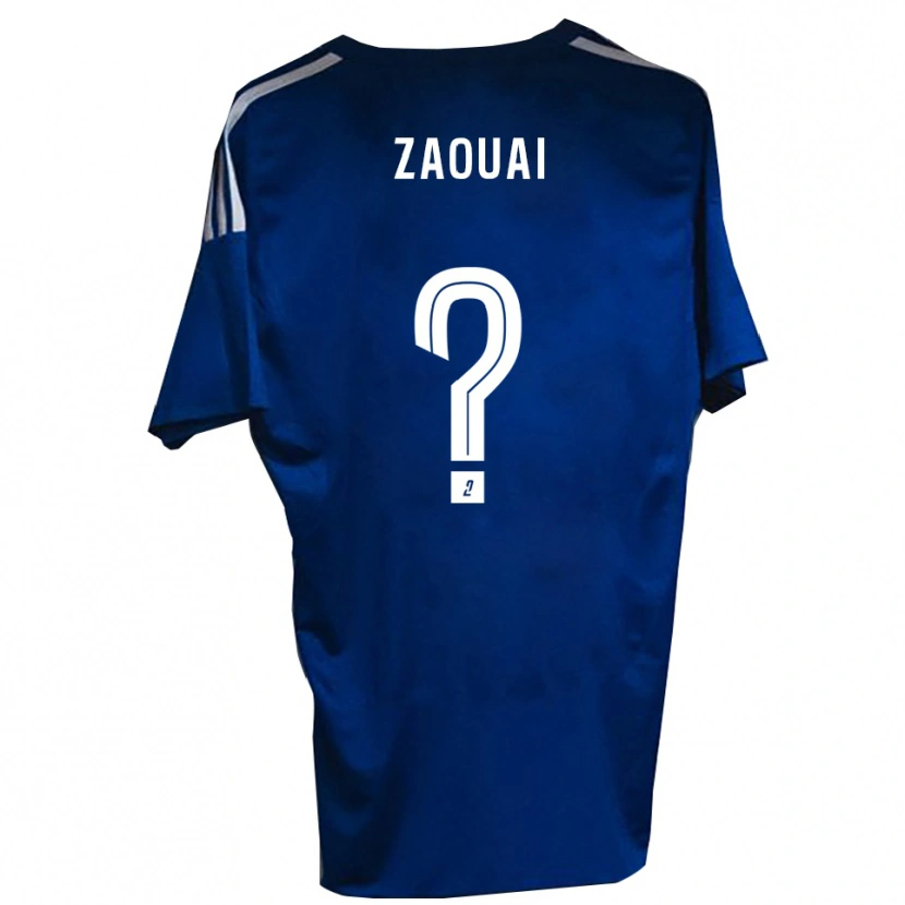 Danxen Mujer Camiseta Alexandre Zaouai #0 Azul Blanco 1ª Equipación 2025/26 La Camisa