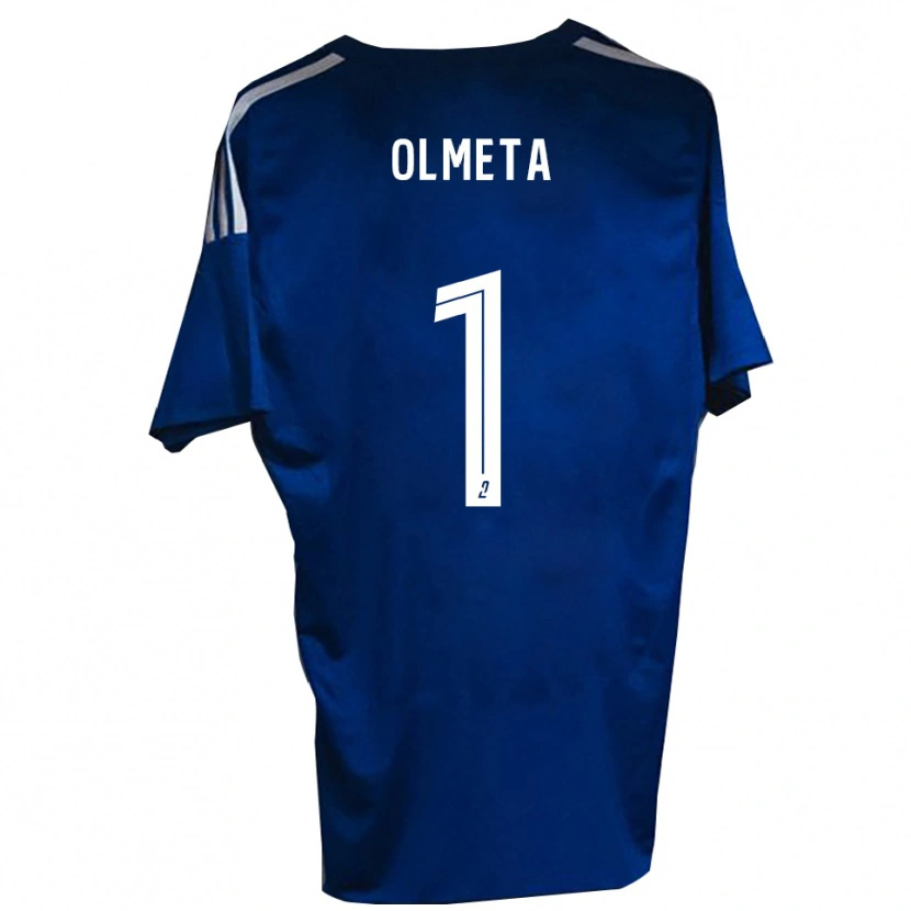 Danxen Mujer Camiseta Lisandru Olmeta #1 Azul Blanco 1ª Equipación 2025/26 La Camisa