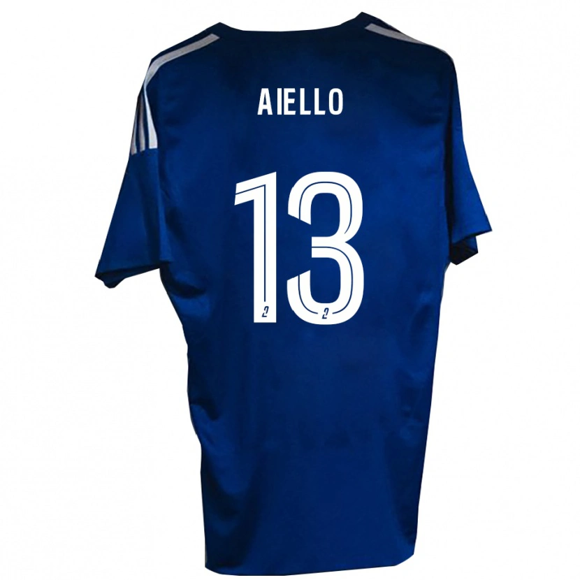 Danxen Mujer Camiseta Nicolas Aiello #13 Azul Blanco 1ª Equipación 2025/26 La Camisa