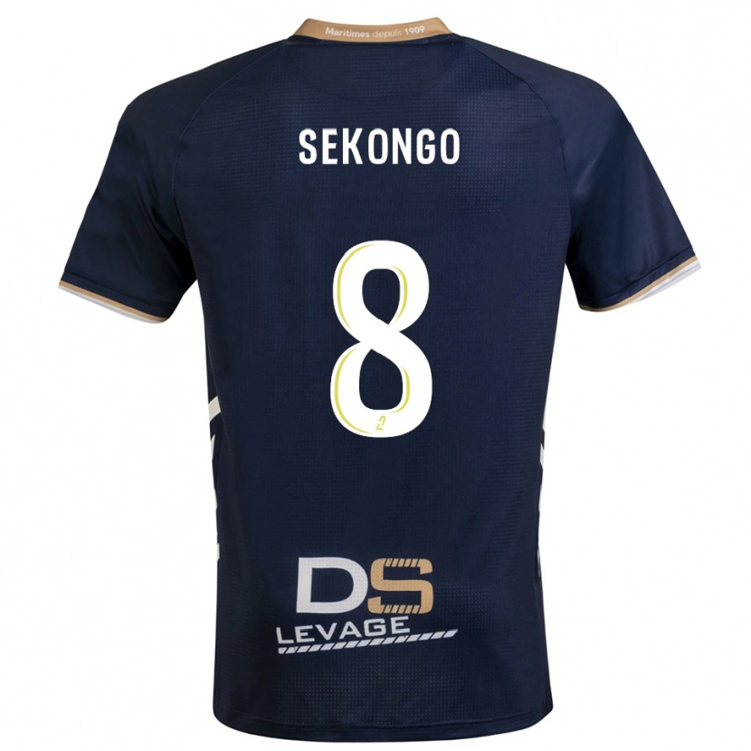 Danxen Mujer Camiseta Anto Sekongo #8 Azul Marino Oro 1ª Equipación 2025/26 La Camisa