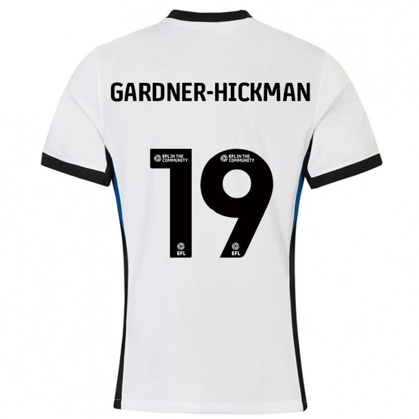 Danxen Mujer Camiseta Taylor Gardner-Hickman #19 Blanco Azul 2ª Equipación 2025/26 La Camisa