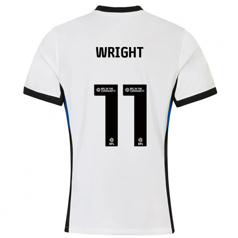 Danxen Mujer Camiseta Scott Wright #11 Blanco Azul 2ª Equipación 2025/26 La Camisa