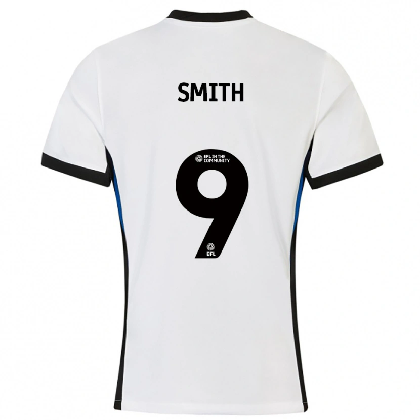 Danxen Mujer Camiseta Libby Smith #9 Blanco Azul 2ª Equipación 2025/26 La Camisa
