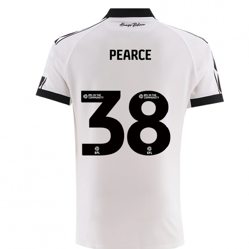 Danxen Mujer Camiseta Manon Pearce #38 Blanco Negro 2ª Equipación 2025/26 La Camisa