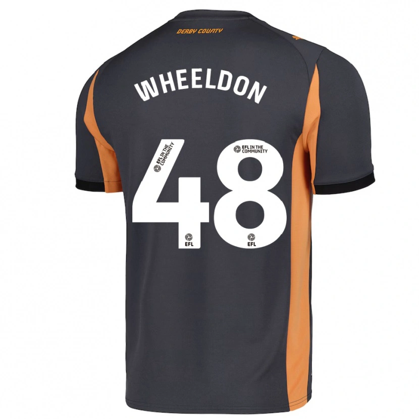Danxen Mujer Camiseta Lennon Wheeldon #48 Gris Naranja Negro 2ª Equipación 2025/26 La Camisa