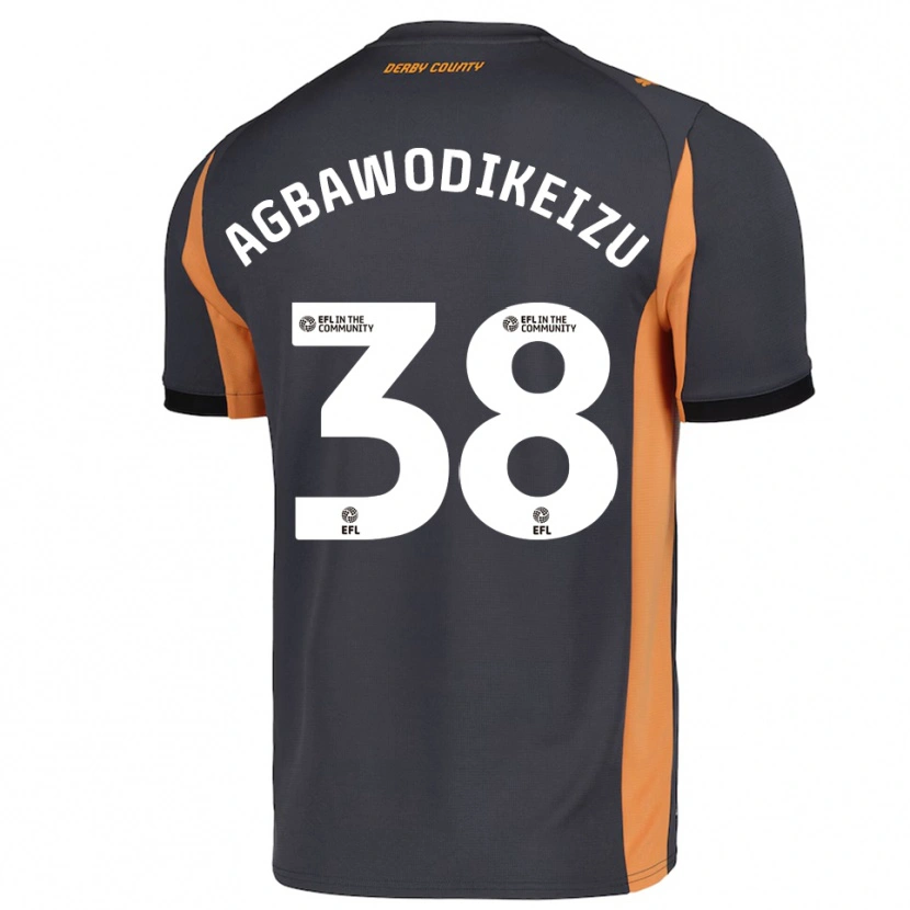 Danxen Mujer Camiseta Charles Ebuka Agbawodikeizu #38 Gris Naranja Negro 2ª Equipación 2025/26 La Camisa