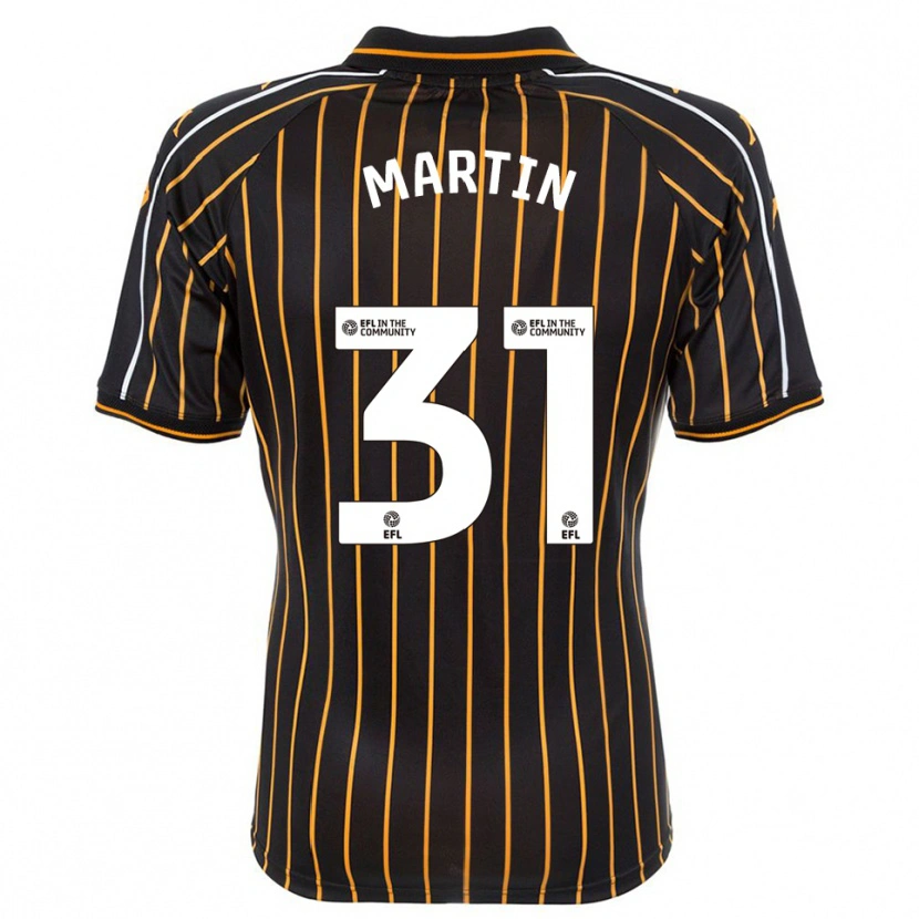 Danxen Mujer Camiseta Faith Martin #31 Blanco Negro 2ª Equipación 2025/26 La Camisa