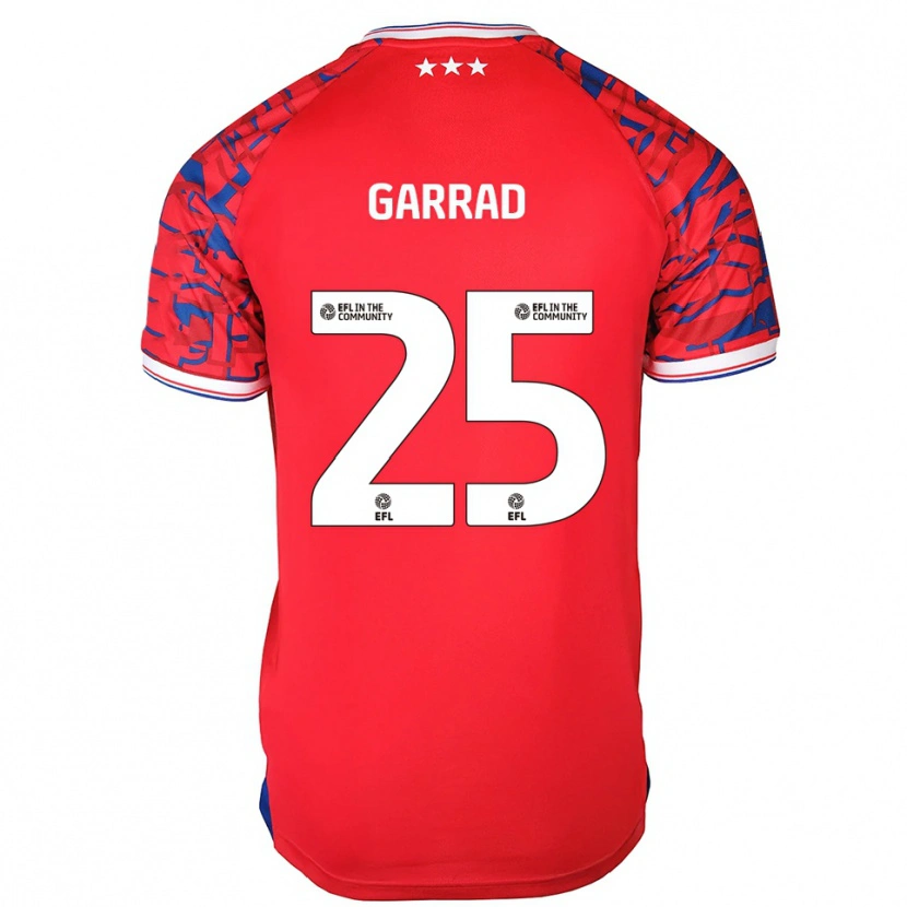 Danxen Mujer Camiseta Grace Garrad #25 Rojo Azul 2ª Equipación 2025/26 La Camisa