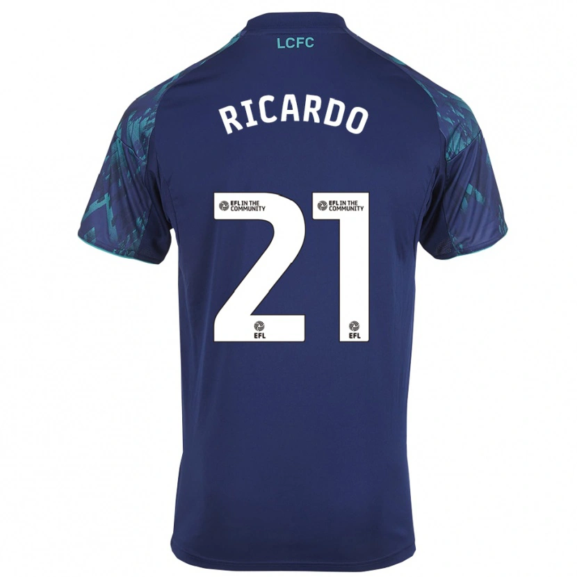 Danxen Mujer Camiseta Ricardo Pereira #21 Azul Marino Verde Blanco 2ª Equipación 2025/26 La Camisa