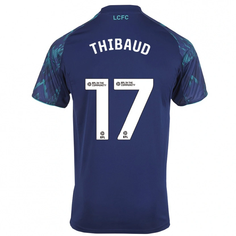 Danxen Mujer Camiseta Julie Thibaud #17 Azul Marino Verde Blanco 2ª Equipación 2025/26 La Camisa