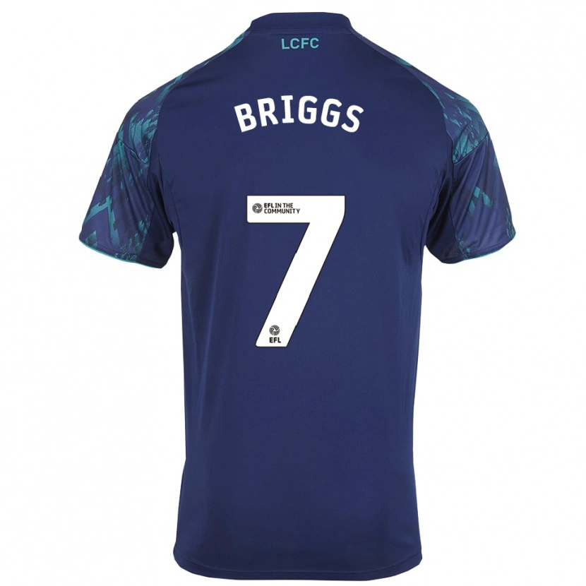 Danxen Mujer Camiseta Logan Briggs #7 Azul Marino Verde Blanco 2ª Equipación 2025/26 La Camisa
