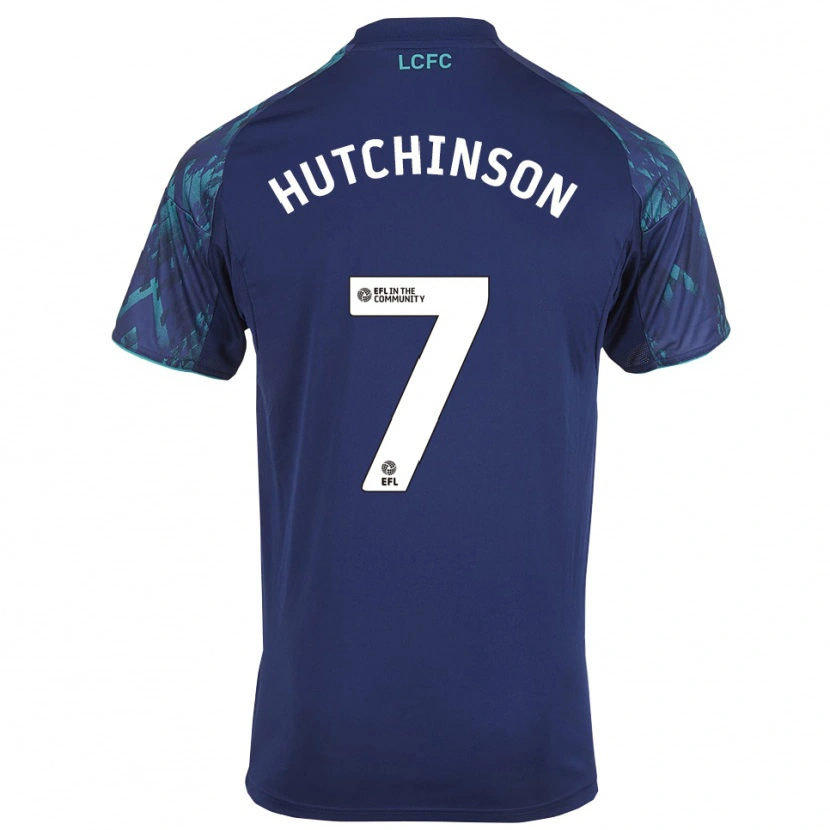 Danxen Mujer Camiseta Lorenz Hutchinson #7 Azul Marino Verde Blanco 2ª Equipación 2025/26 La Camisa