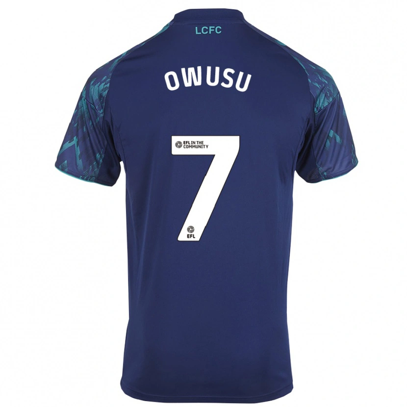 Danxen Mujer Camiseta Bismark Owusu #7 Azul Marino Verde Blanco 2ª Equipación 2025/26 La Camisa