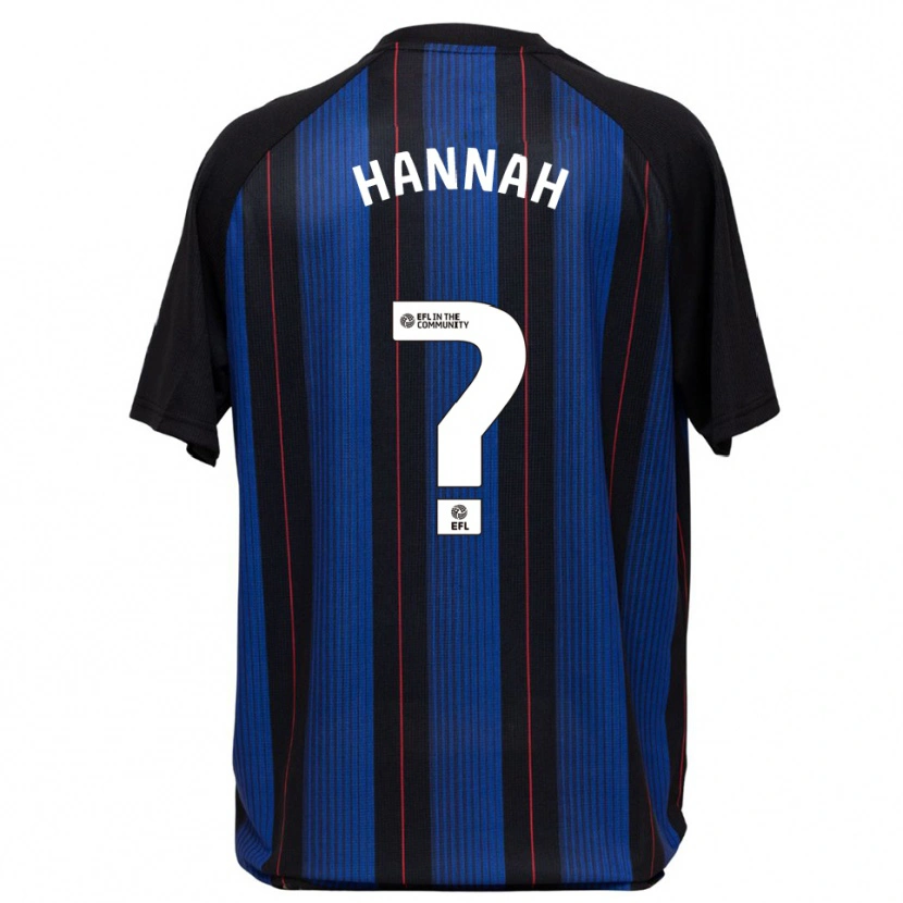 Danxen Mujer Camiseta Jack Hannah #0 Azul Negro 2ª Equipación 2025/26 La Camisa