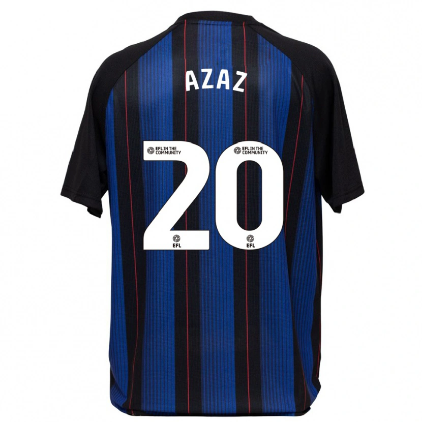 Danxen Mujer Camiseta Finn Azaz #20 Azul Negro 2ª Equipación 2025/26 La Camisa
