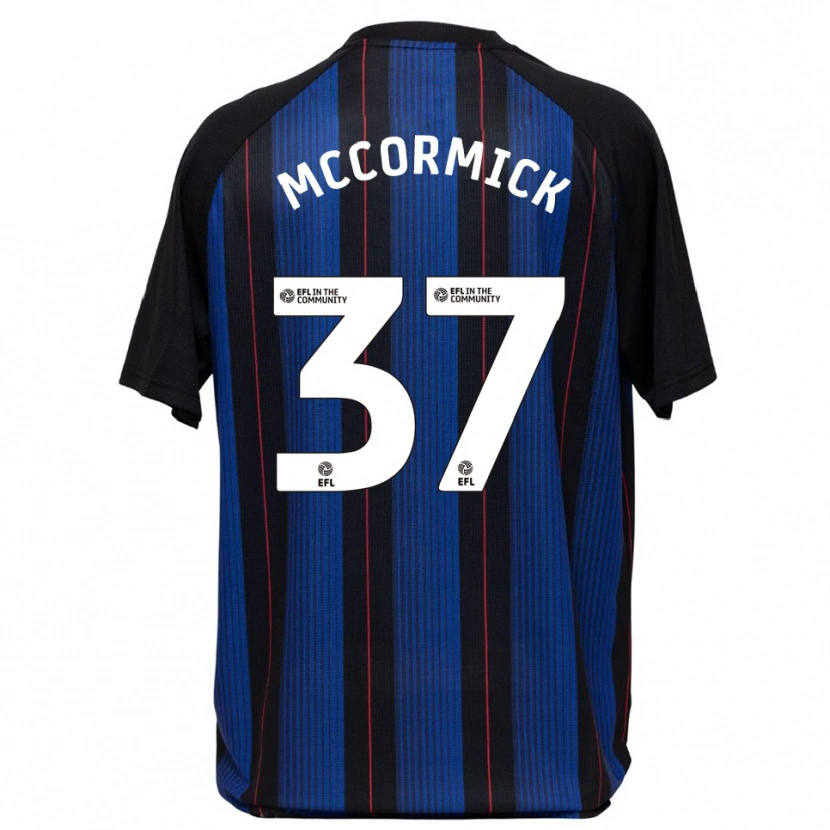 Danxen Mujer Camiseta George Mccormick #37 Azul Negro 2ª Equipación 2025/26 La Camisa