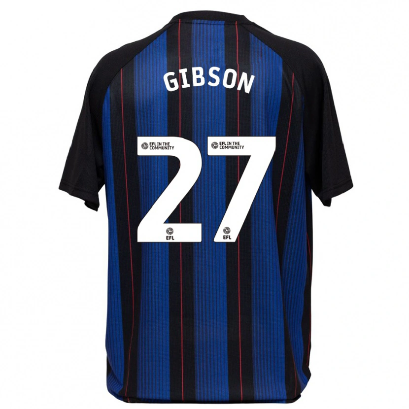 Danxen Mujer Camiseta Georgia Gibson #27 Azul Negro 2ª Equipación 2025/26 La Camisa