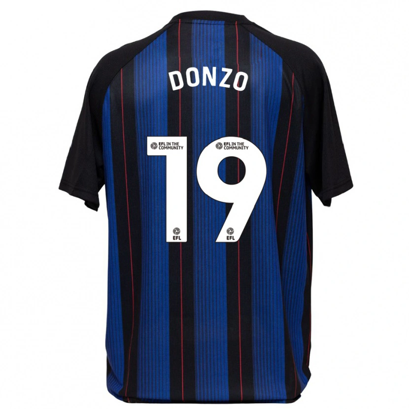 Danxen Mujer Camiseta Jolie Donzo #19 Azul Negro 2ª Equipación 2025/26 La Camisa