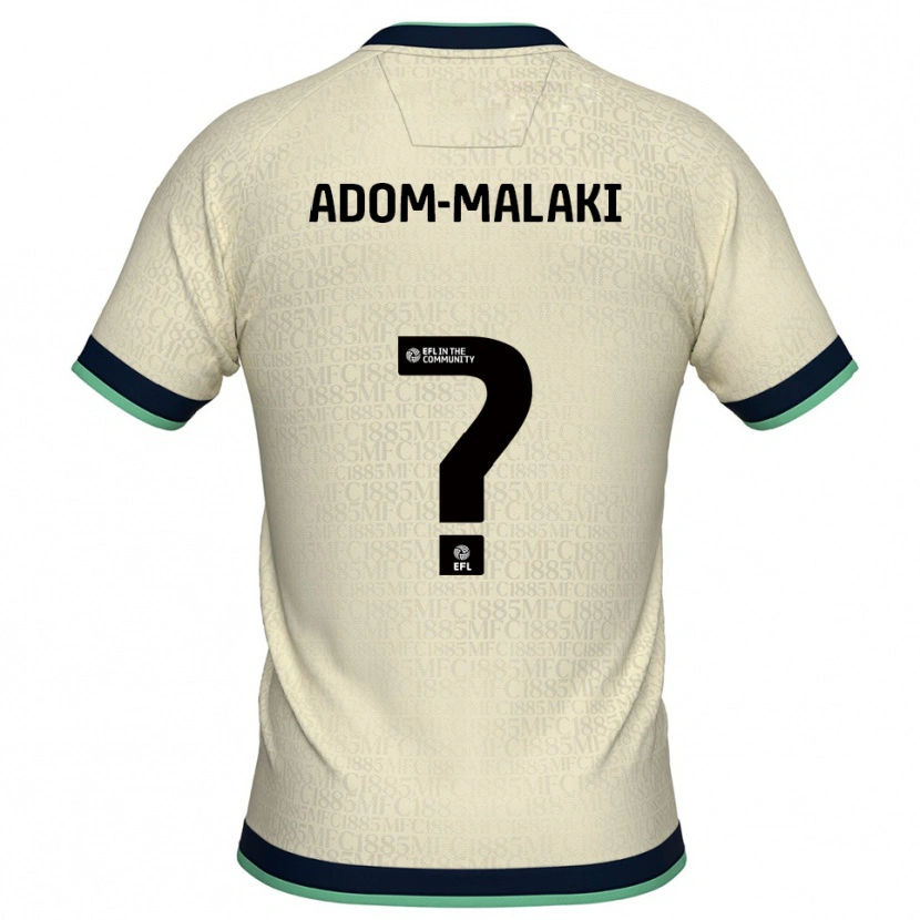 Danxen Mujer Camiseta Nino Adom-Malaki #0 Champán Azul Marino 2ª Equipación 2025/26 La Camisa