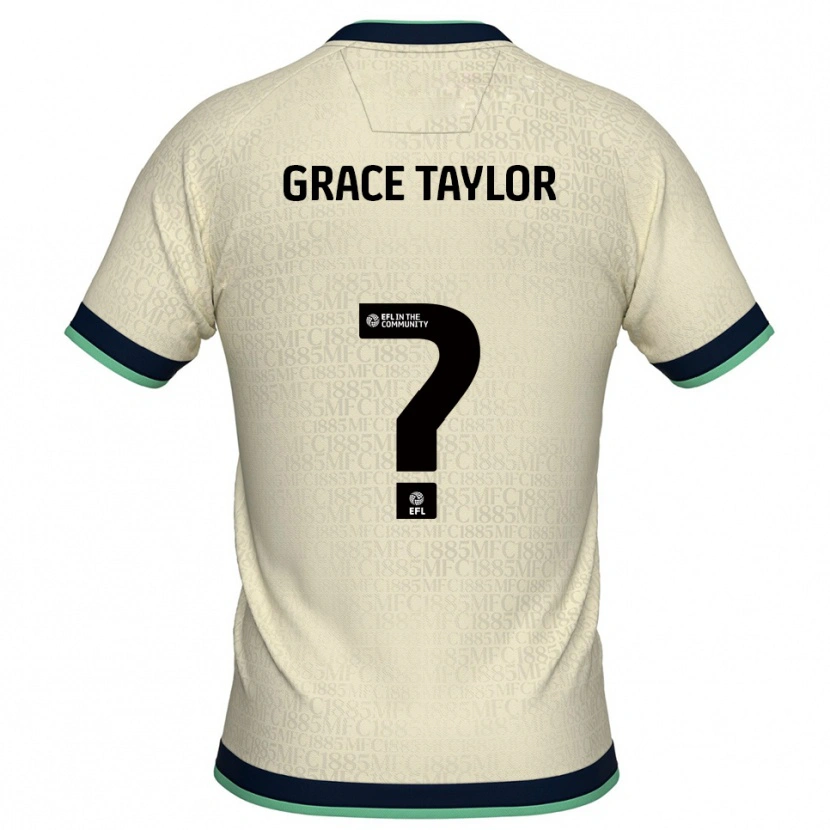 Danxen Mujer Camiseta Grace Taylor #0 Champán Azul Marino 2ª Equipación 2025/26 La Camisa